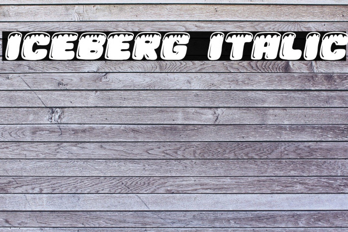 Iceberg Italic Font examples