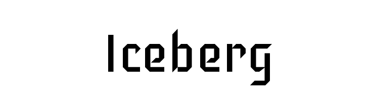 Iceberg  baixar fontes gratis