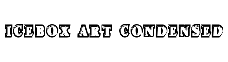 Icebox Art Condensed  font caratteri gratis