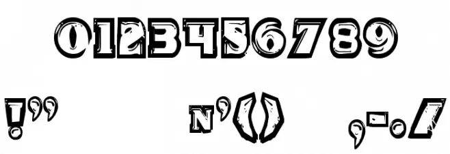 Icebox Art Condensed Font OTHER CHARS