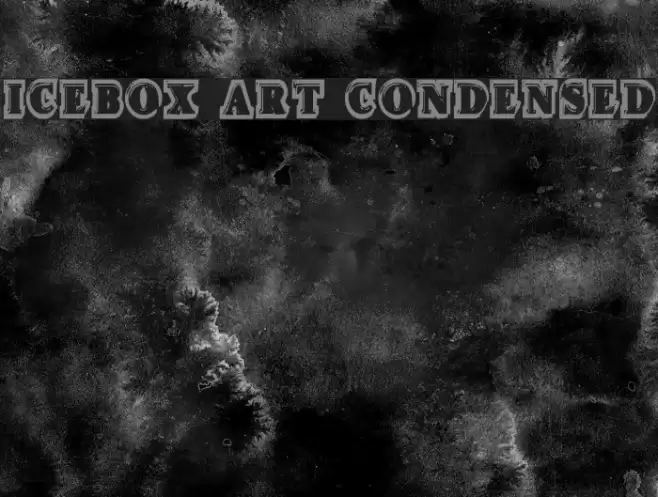 Icebox Art Condensed Font examples