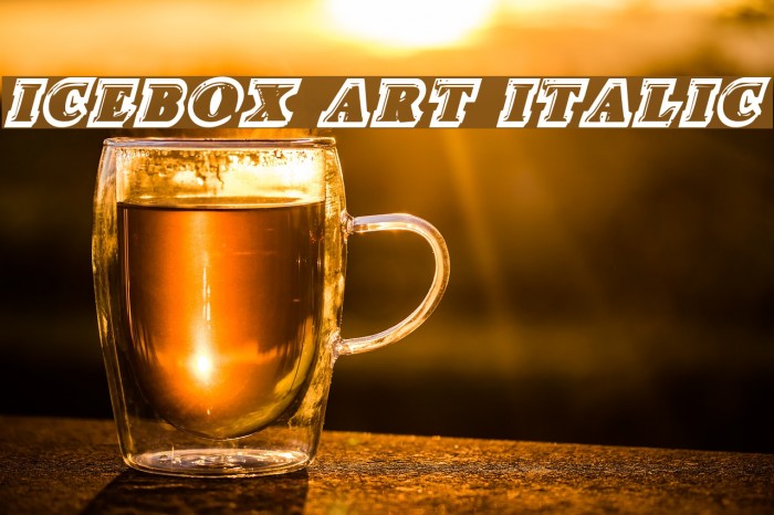 Icebox Art Italic Font examples