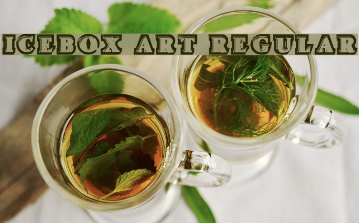 Icebox Art Regular Font examples