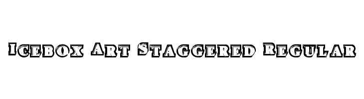 Icebox Art Staggered Regular  Free Fonts Download
