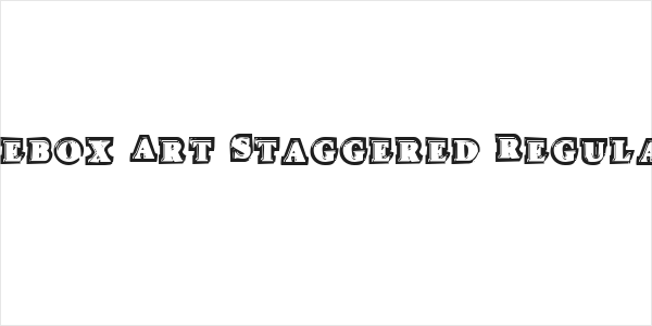 Icebox Art Staggered Regular Logo