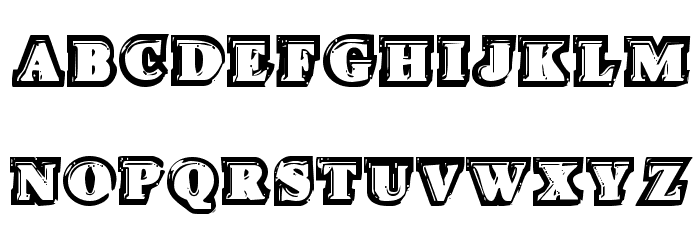 Icebox Art Staggered Regular Font Litere mici