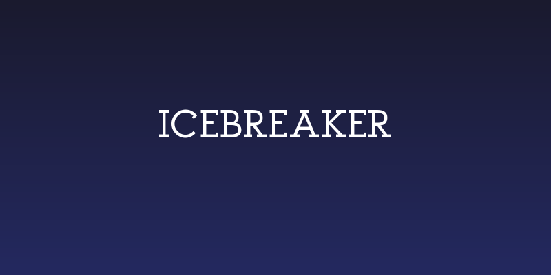 Icebreaker Social Header