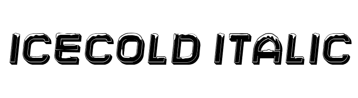 Icecold Italic  フリーフォントのダウンロード