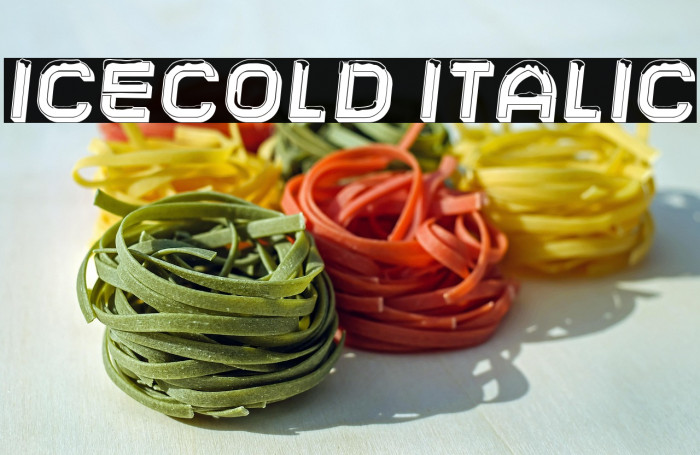 Icecold Italic Example 1
