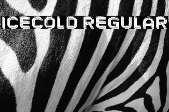 Icecold Regular Font examples