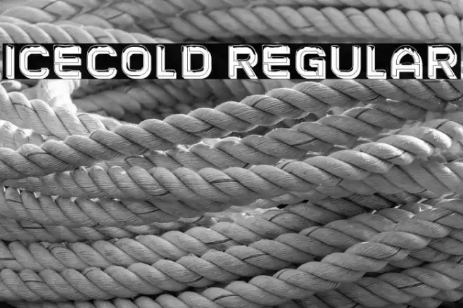 Icecold Regular Font examples