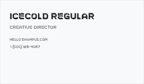 Icecold Regular Business Card