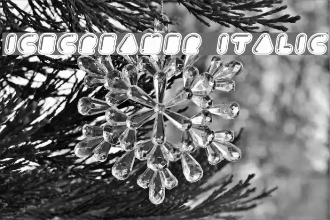 Icecreamer Italic Font examples