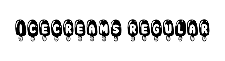 Icecreams Regular  Free Fonts Download