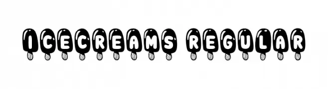 Icecreams Regular  Frei Schriftart Herunterladen