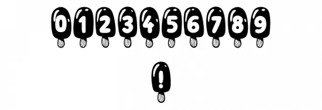 Icecreams Regular Font OTHER CHARS