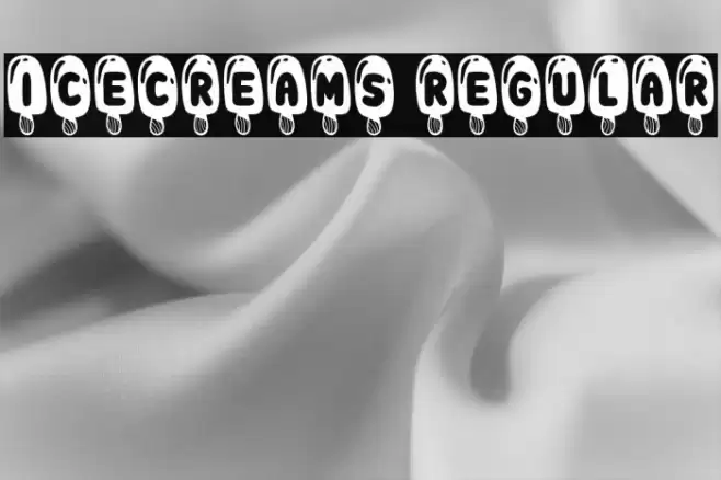 Icecreams Regular Font examples