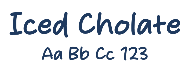 Iced Cholate Font Preview