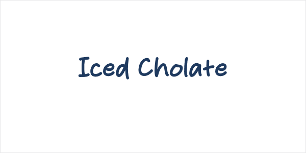 Iced Cholate Logo