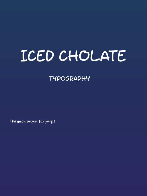 Iced Cholate Poster