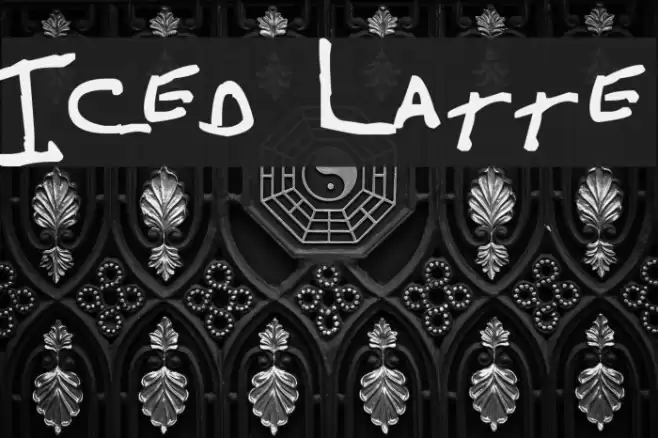 Iced Latte Font examples