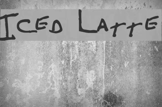 Iced Latte Font examples