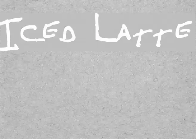 Iced Latte Font examples