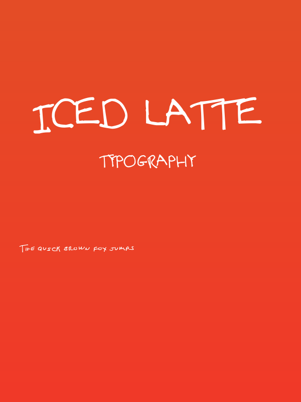 Iced Latte Poster