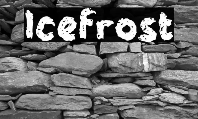 Icefrost フォント examples