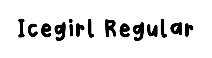 Icegirl Regular  नि: शुल्क फ़ॉन्ट्स डाउनलोड