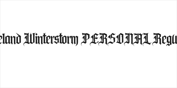 Iceland Winterstorm PERSONAL Regular Logo