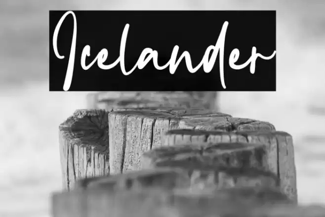 Icelander خط examples