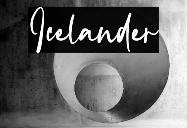 Icelander خط examples