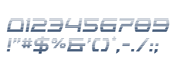 Icemaster Gradient Semi-Italic Other Characters