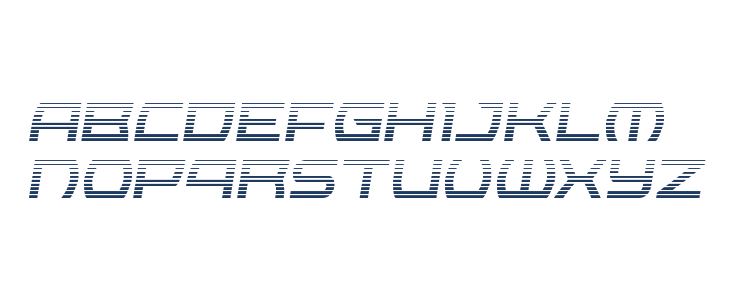 Icemaster Gradient Semi-Italic Uppercase