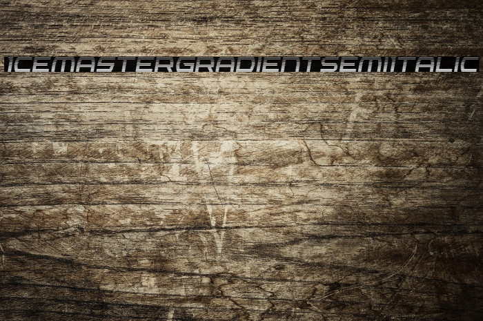 Icemaster Gradient Semi-Italic Example 3