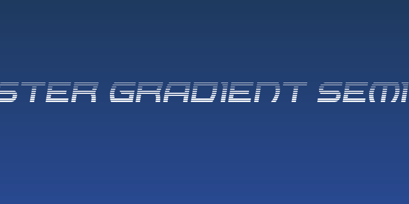 Icemaster Gradient Semi-Italic Social Header