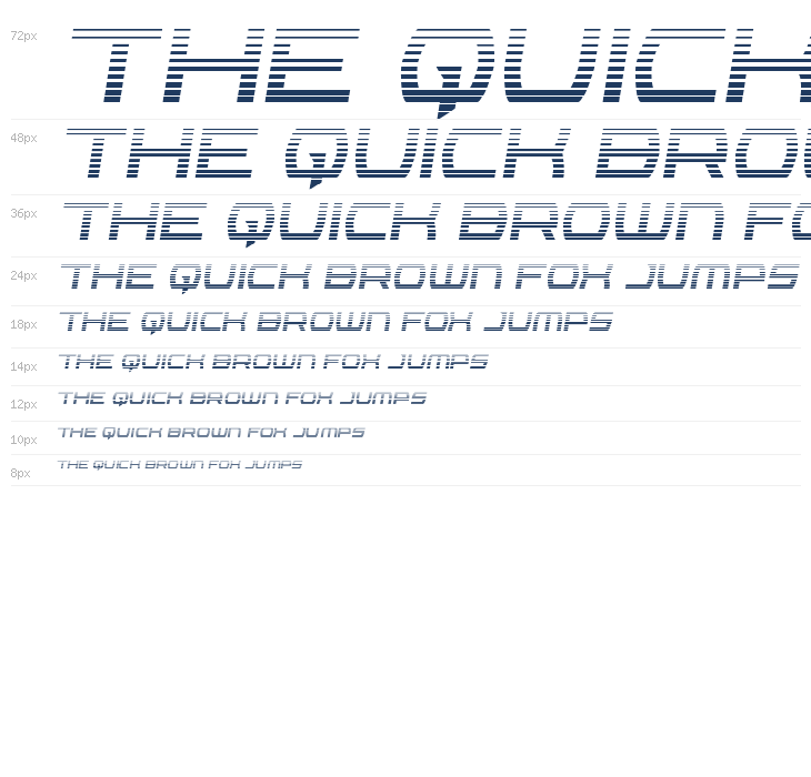 Icemaster Gradient Semi-Italic Waterfall