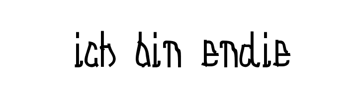 Ich bin Endie  baixar fontes gratis