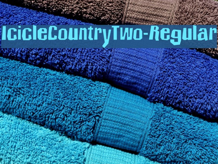 IcicleCountryTwo-Regular Example 1
