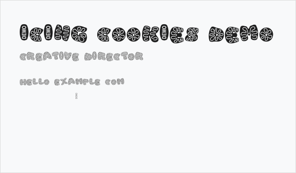 Icing cookies Demo Business Card