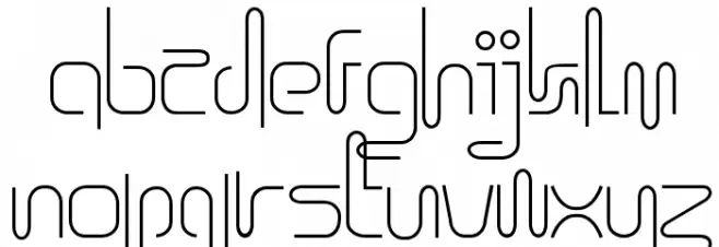 Icklips Font LOWERCASE
