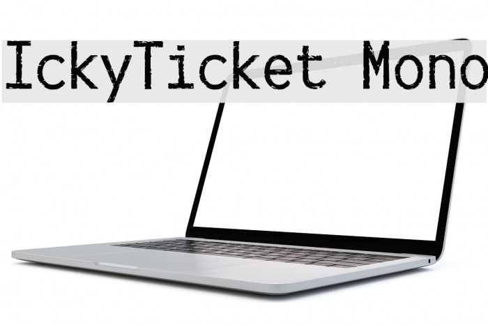 IckyTicket Mono Font examples