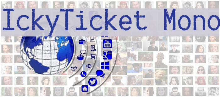 IckyTicket Mono Font examples