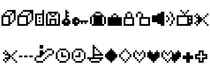 IconBitOne Font LOWERCASE