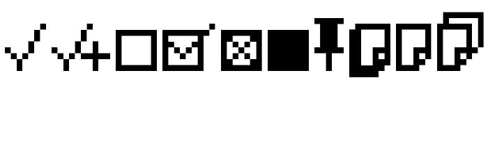 IconBitTwo Font OTHER CHARS