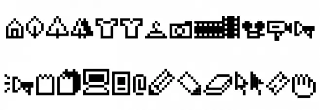IconBitTwo خط أحرف كبيرة