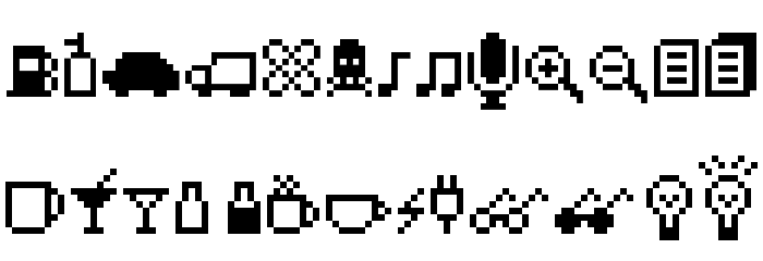 IconBitTwo Font LOWERCASE