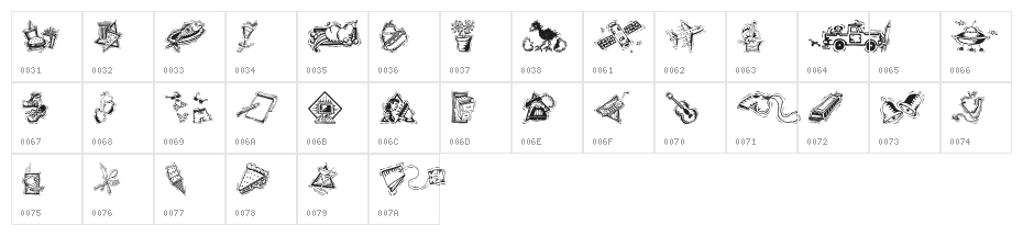 Iconettes Character Map