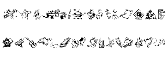 Iconettes Font LOWERCASE